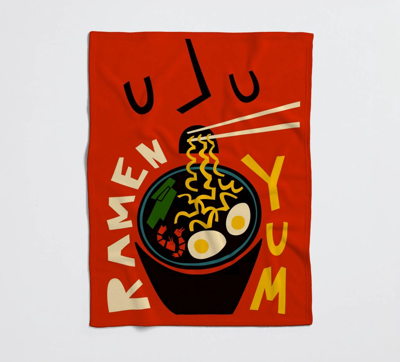 Yum Ramen coperta in pile da Fox & Velvet
