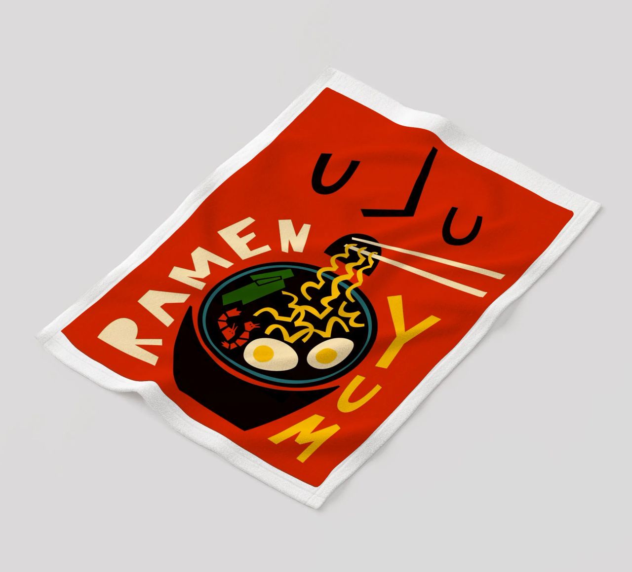 Yum Ramen coperta in pile da Fox & Velvet