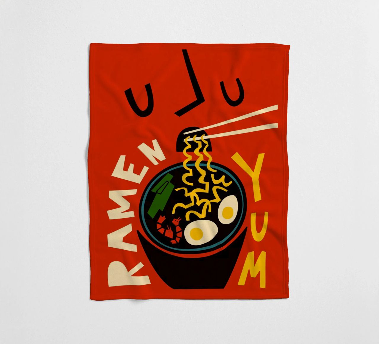 Yum Ramen coperta in pile da Fox & Velvet