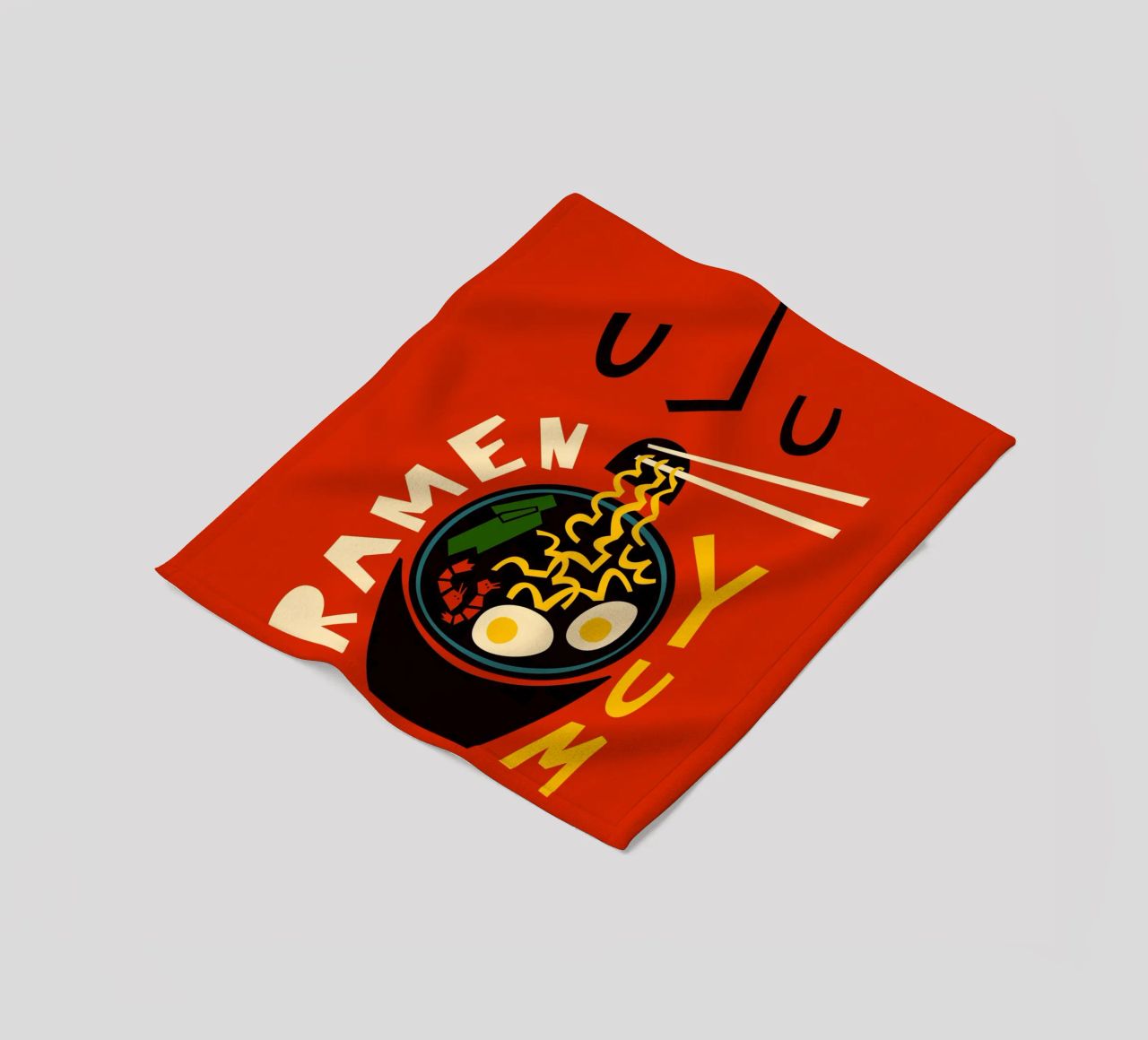 Yum Ramen coperta in pile da Fox & Velvet