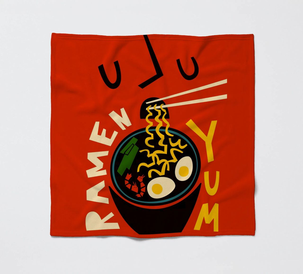 Yum Ramen coperta in pile da Fox & Velvet