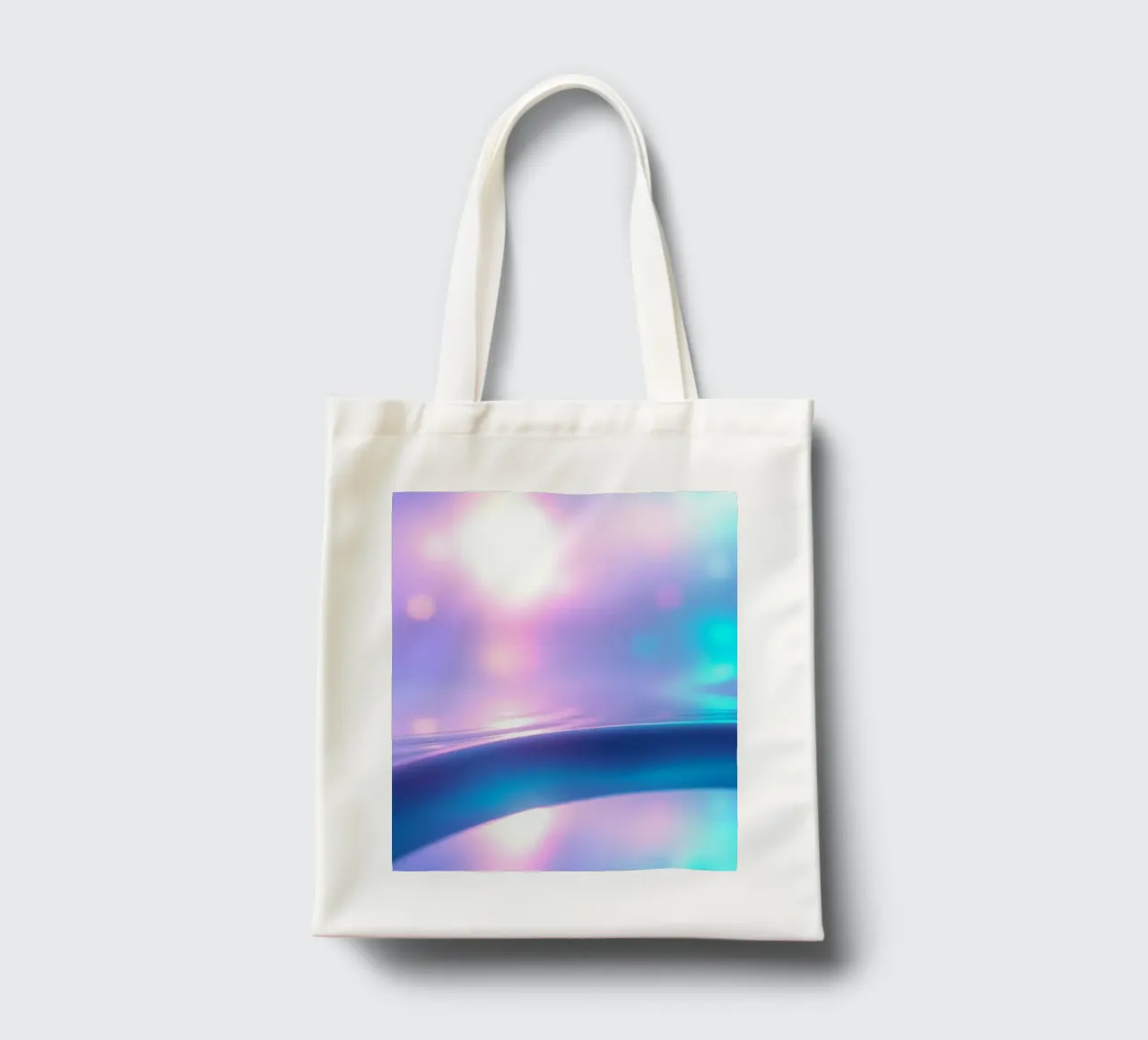 Soft pastel smooth curves and dreamy light effects tote bag by DesignDoodle