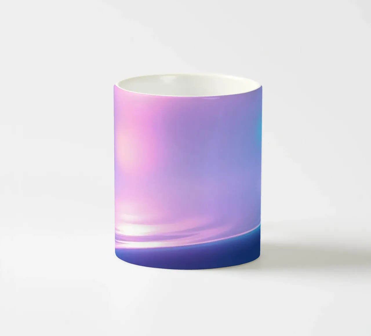 Curve morbide e pastello ed effetti di luce da sogno tazza in ceramica da DesignDoodle