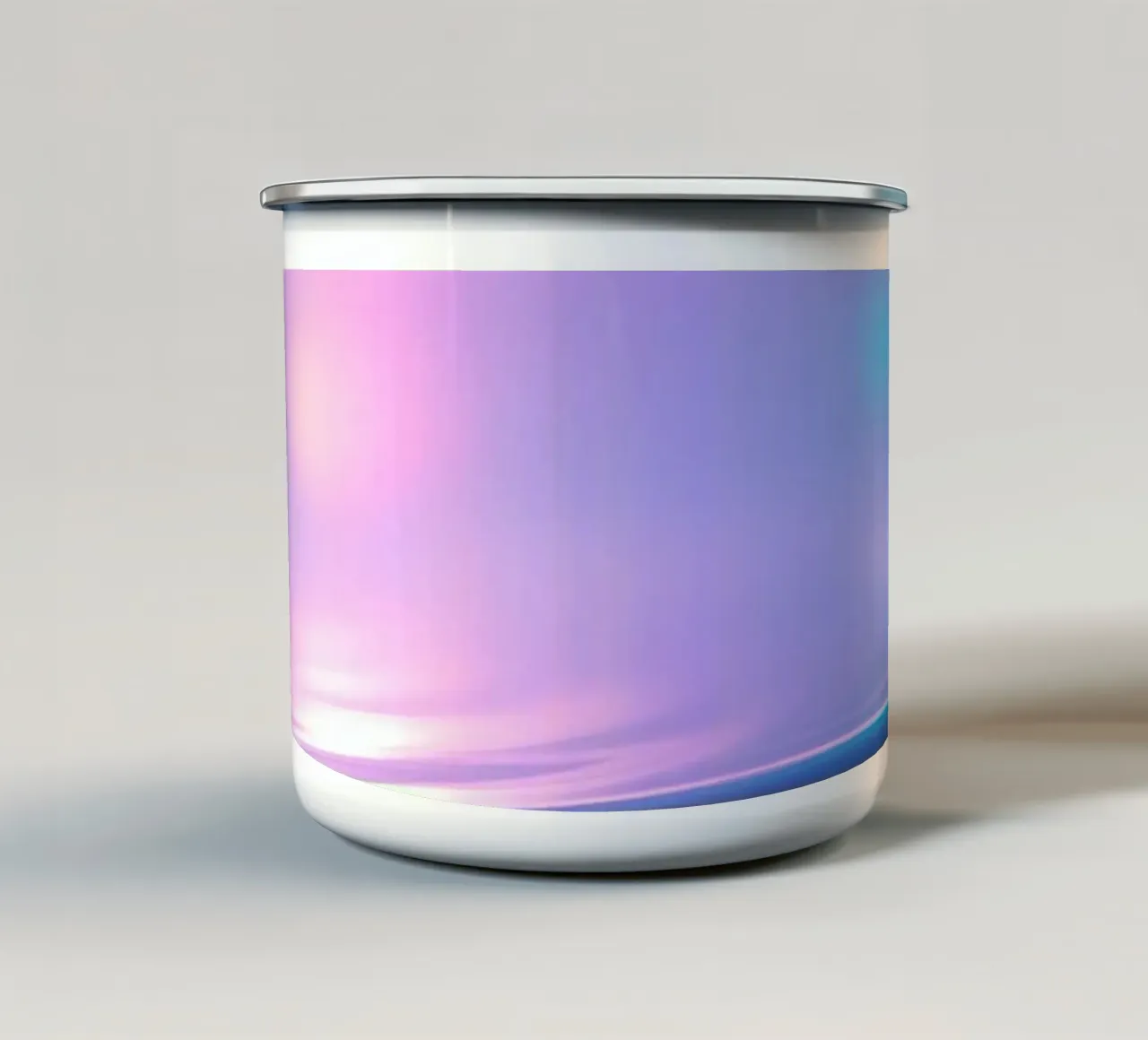 Curve morbide e pastello ed effetti di luce da sogno tazza in smalto da DesignDoodle