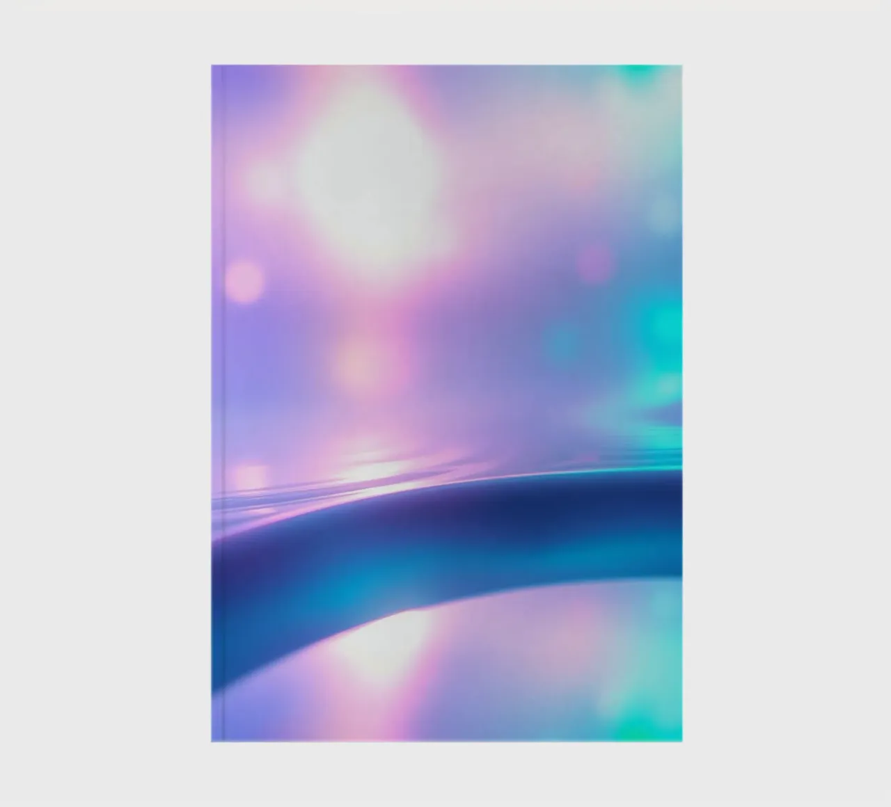 Soft pastel smooth curves and dreamy light effects notebook by DesignDoodle