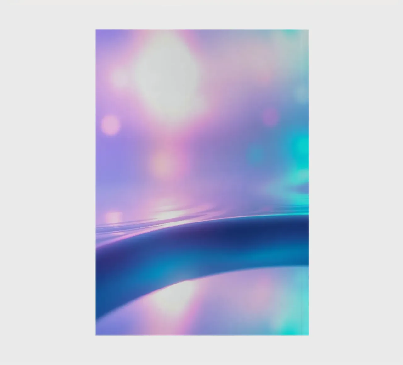 Soft pastel smooth curves and dreamy light effects notebook by DesignDoodle