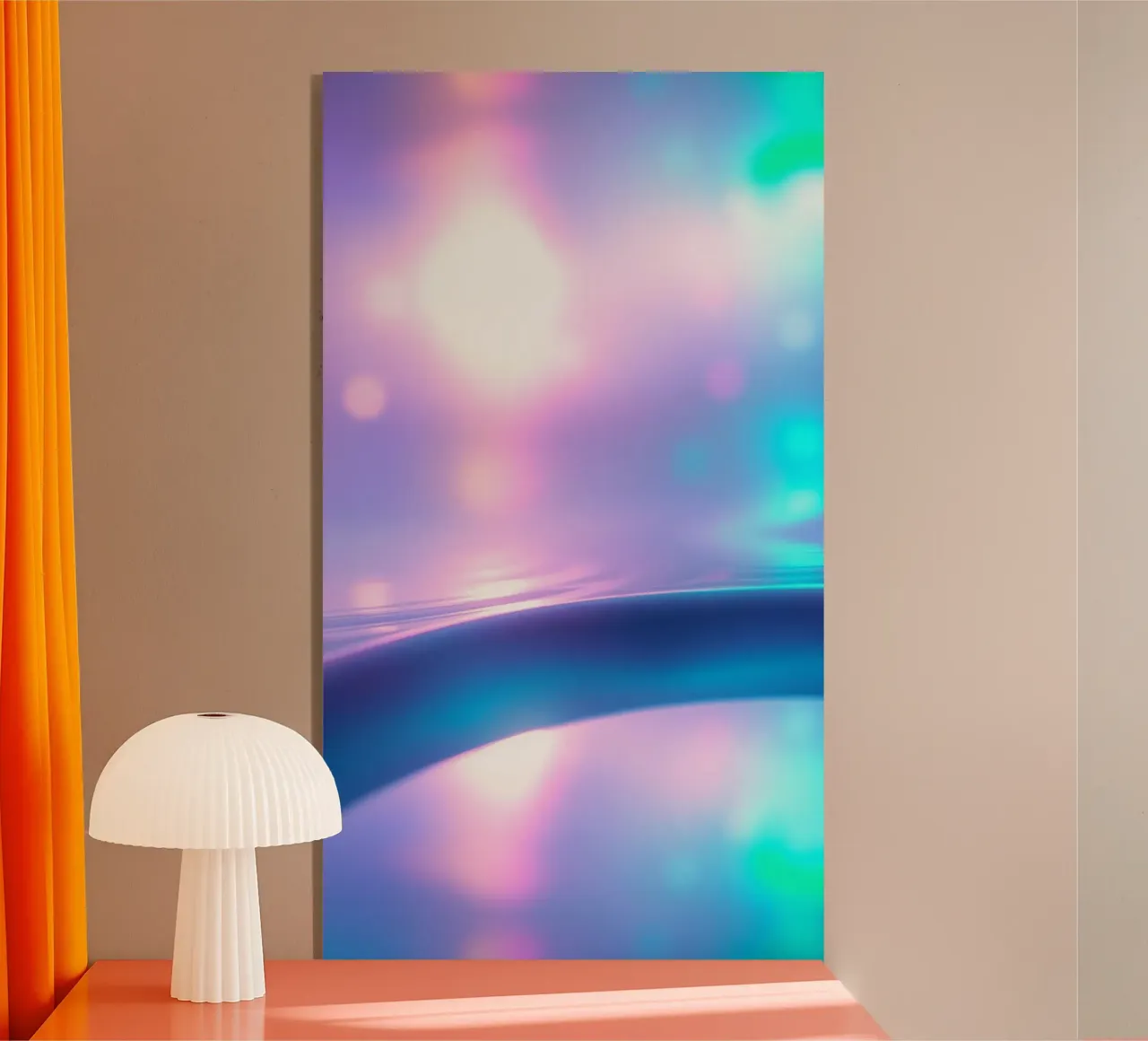 Curve morbide e pastello ed effetti di luce da sogno plexiglass da DesignDoodle