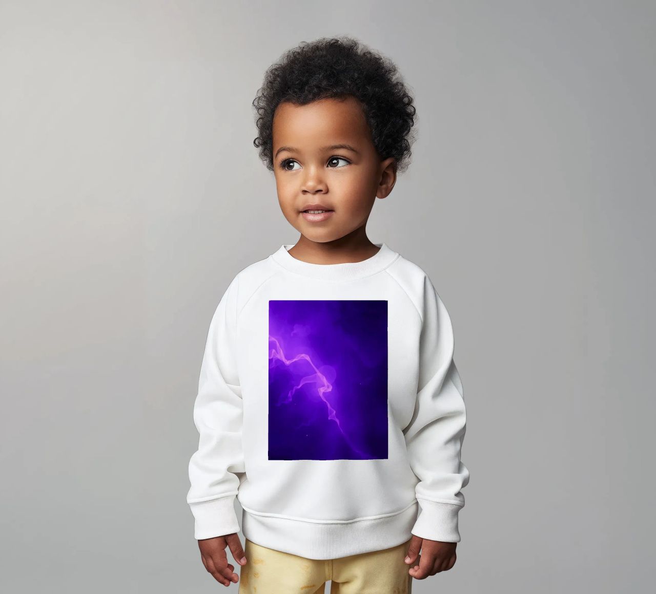 sfondo astratto viola con linee fluide felpa neonato da DesignDoodle