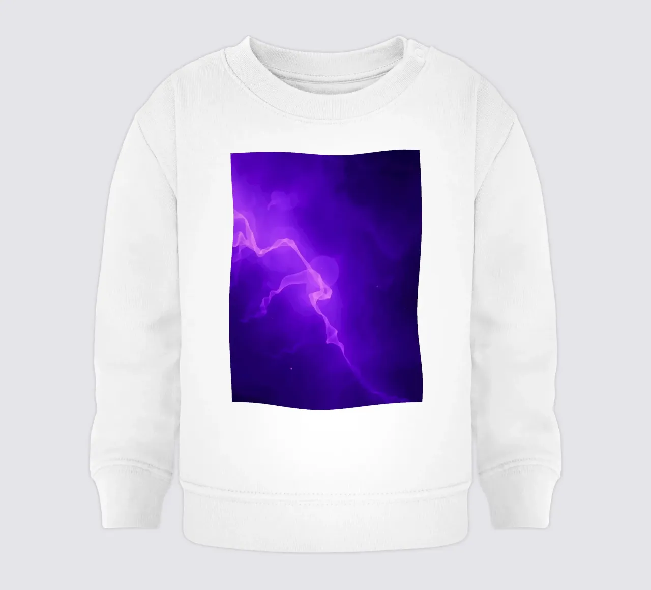 fondo abstracto púrpura con líneas fluidas sudadera de bebé de DesignDoodle