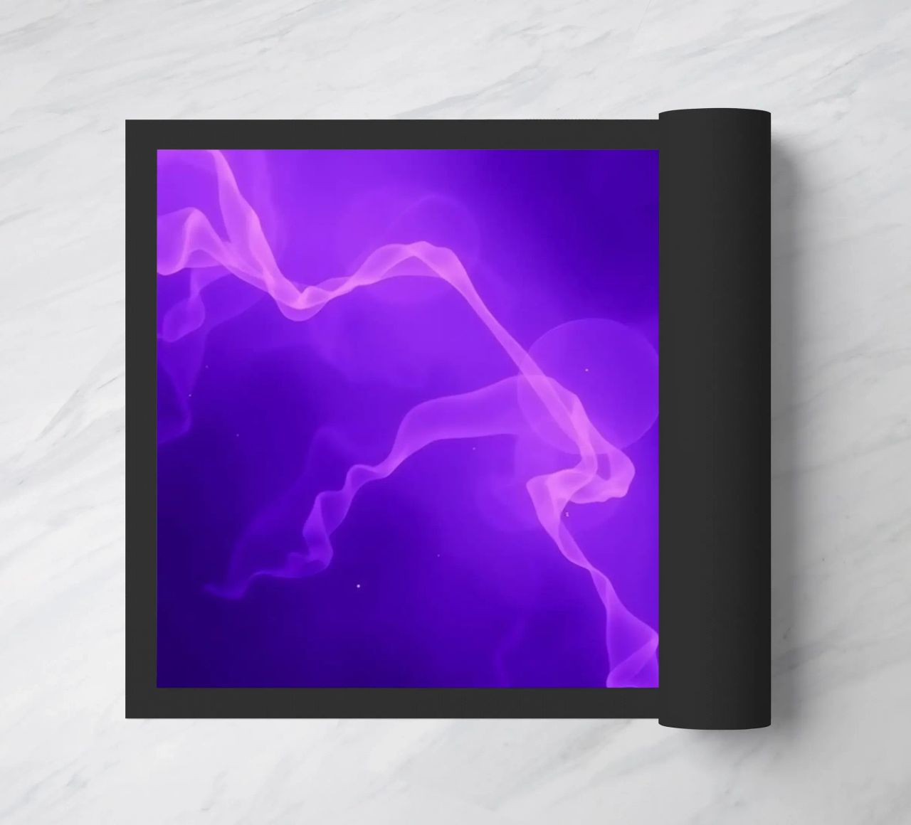 sfondo astratto viola con linee fluide zerbino da DesignDoodle