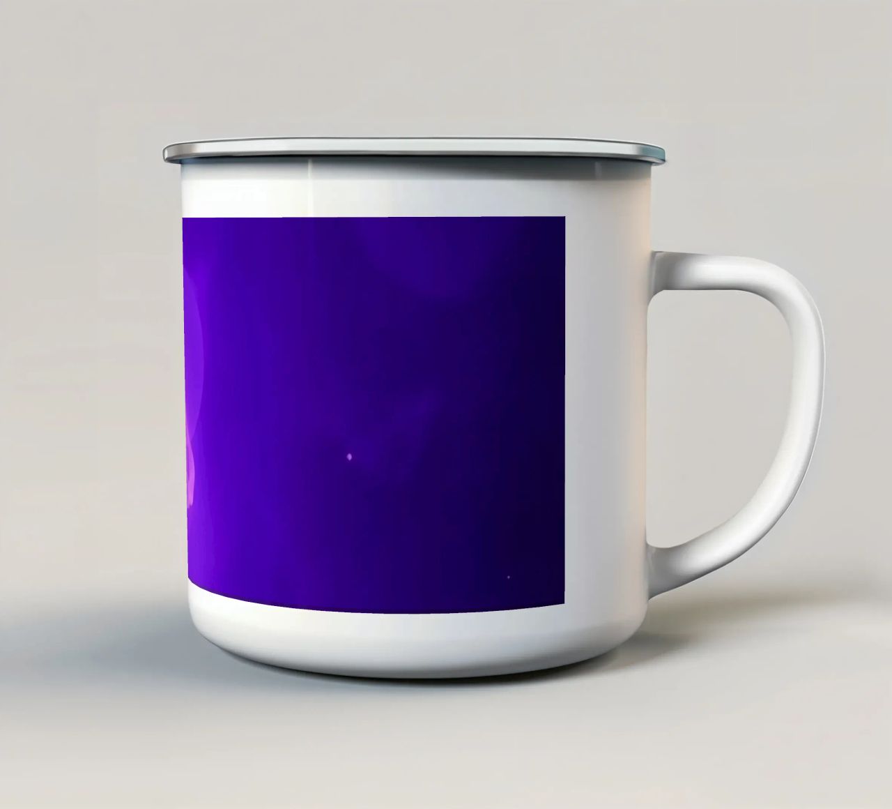 sfondo astratto viola con linee fluide tazza in smalto da DesignDoodle