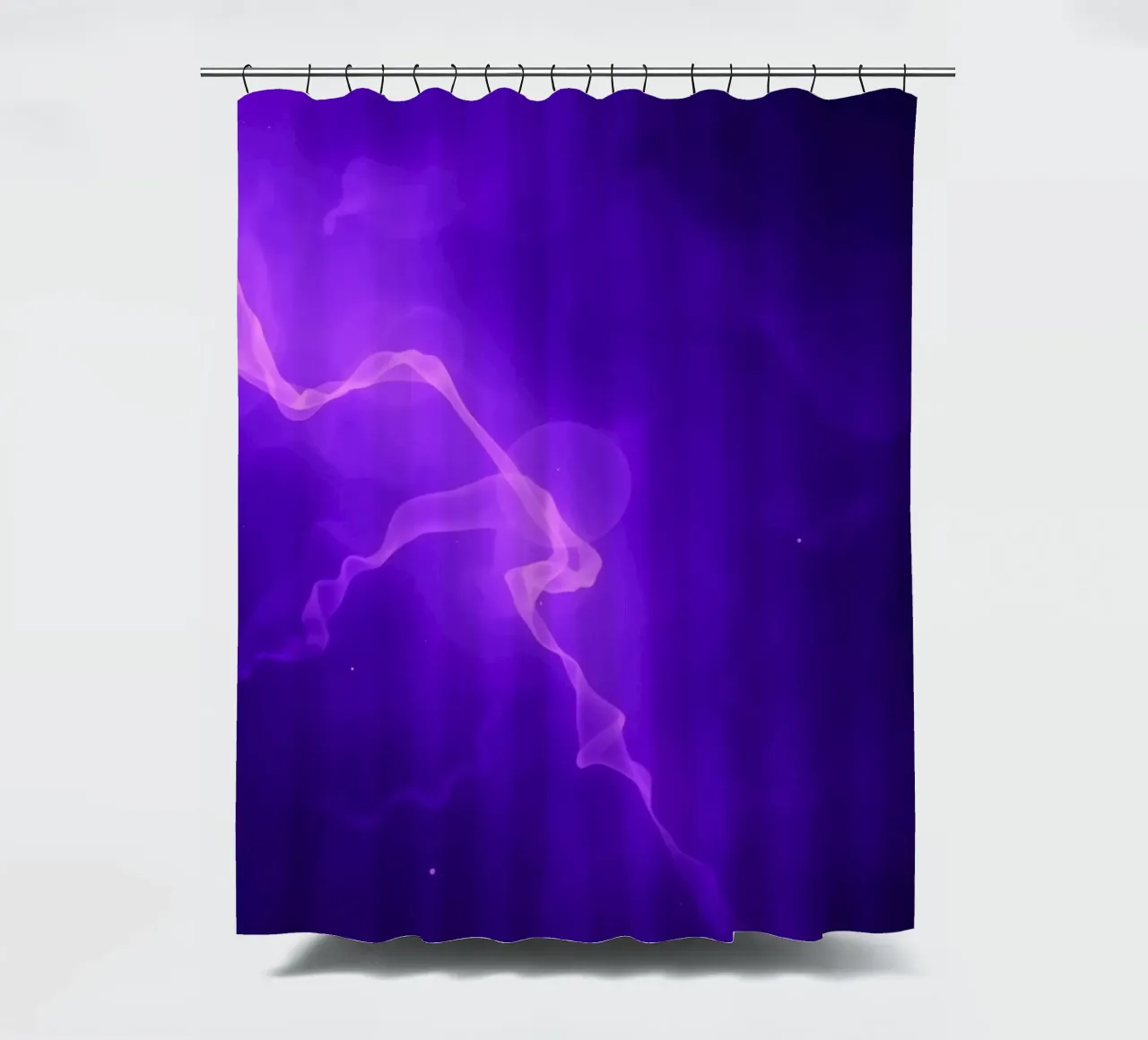purple abstract background with flowing lines shower curtain by DesignDoodle