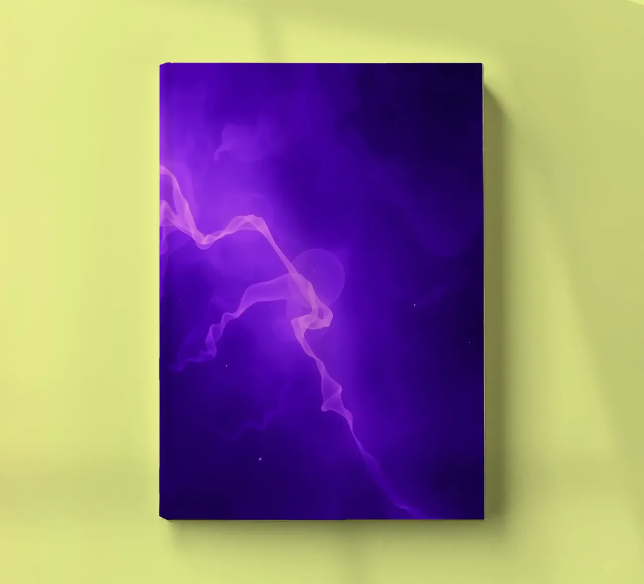 purple abstract background with flowing lines notebook by DesignDoodle