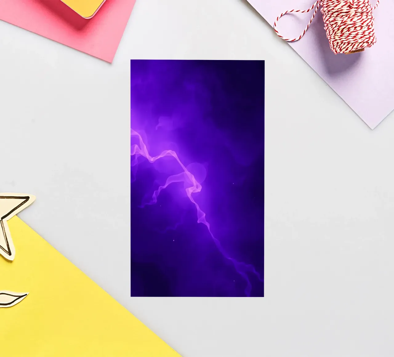 purple abstract background with flowing lines sticker by DesignDoodle
