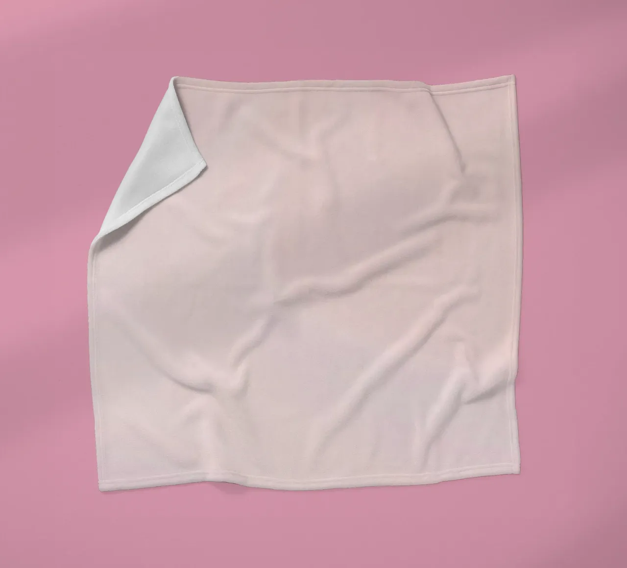 Soft pastel pink with gentle and smooth textures fleece blanket by DesignDoodle