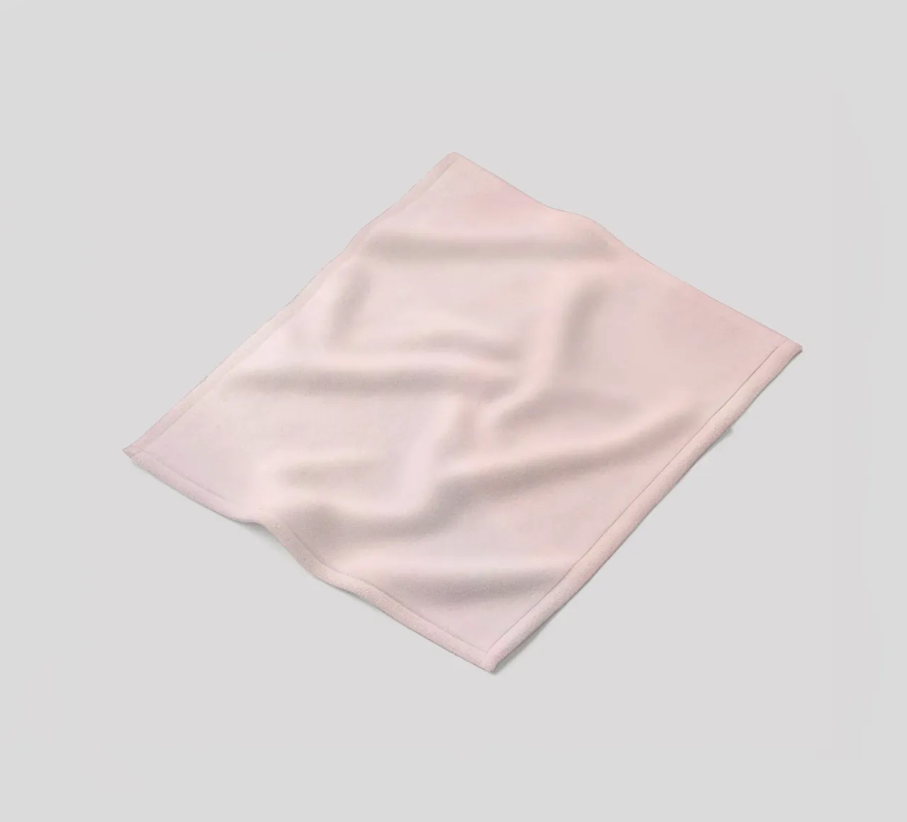 Soft pastel pink with gentle and smooth textures fleece blanket by DesignDoodle