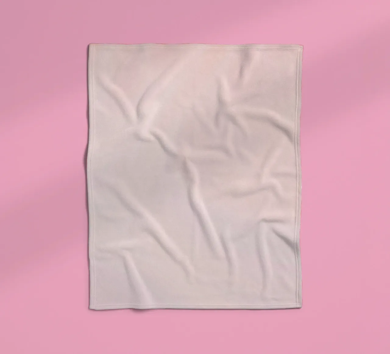 Soft pastel pink with gentle and smooth textures fleece blanket by DesignDoodle