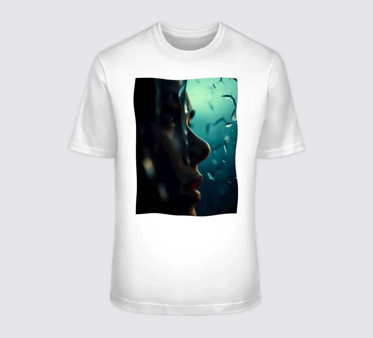 Exploration of inner thoughts conveyed through reflections t-shirt by DesignDoodle