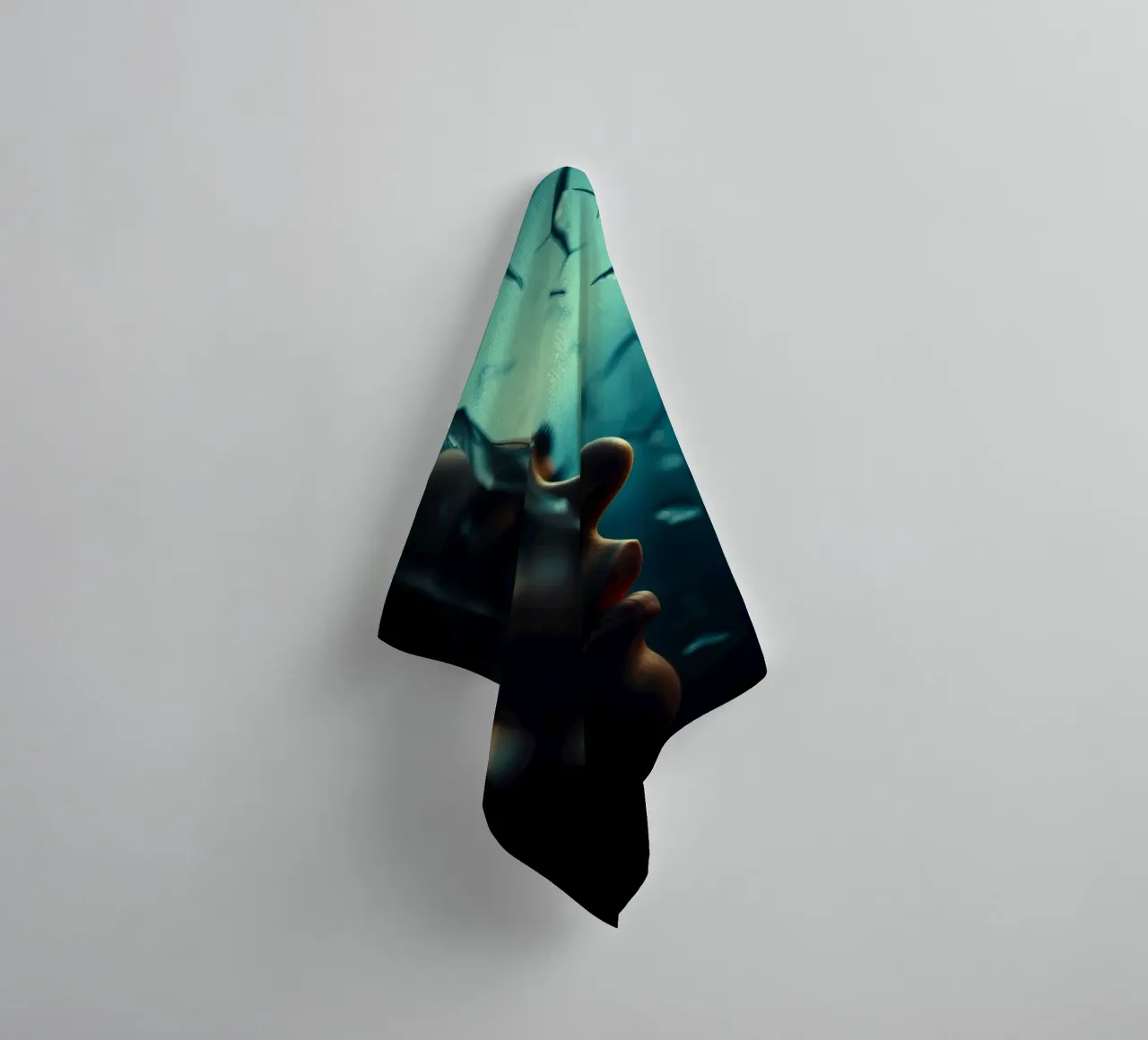 Exploration of inner thoughts conveyed through reflections towel by DesignDoodle