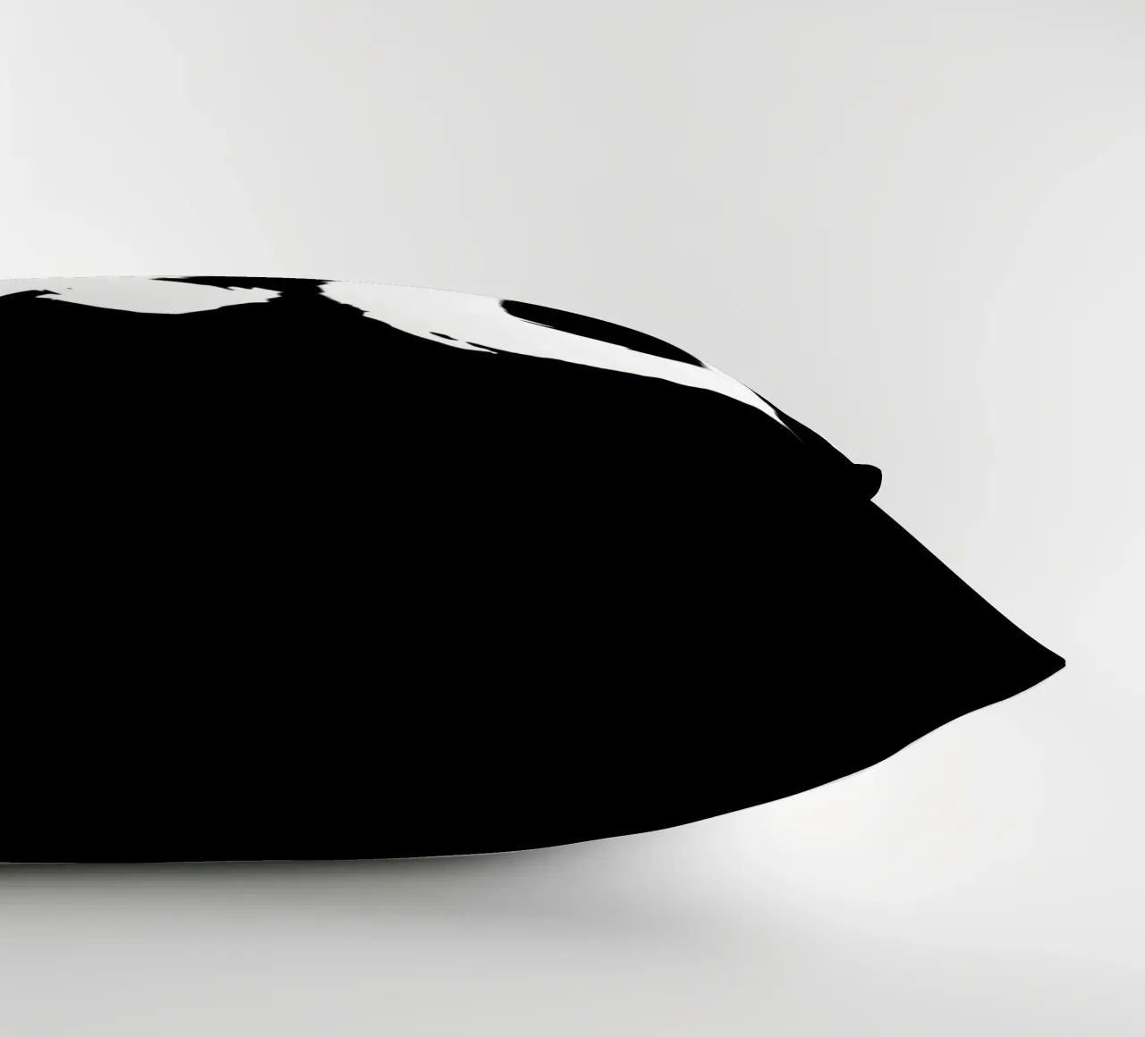 XO Abbracci e baci Design tipografico in bianco e nero cuscino da THE MOTIVATED TYPE