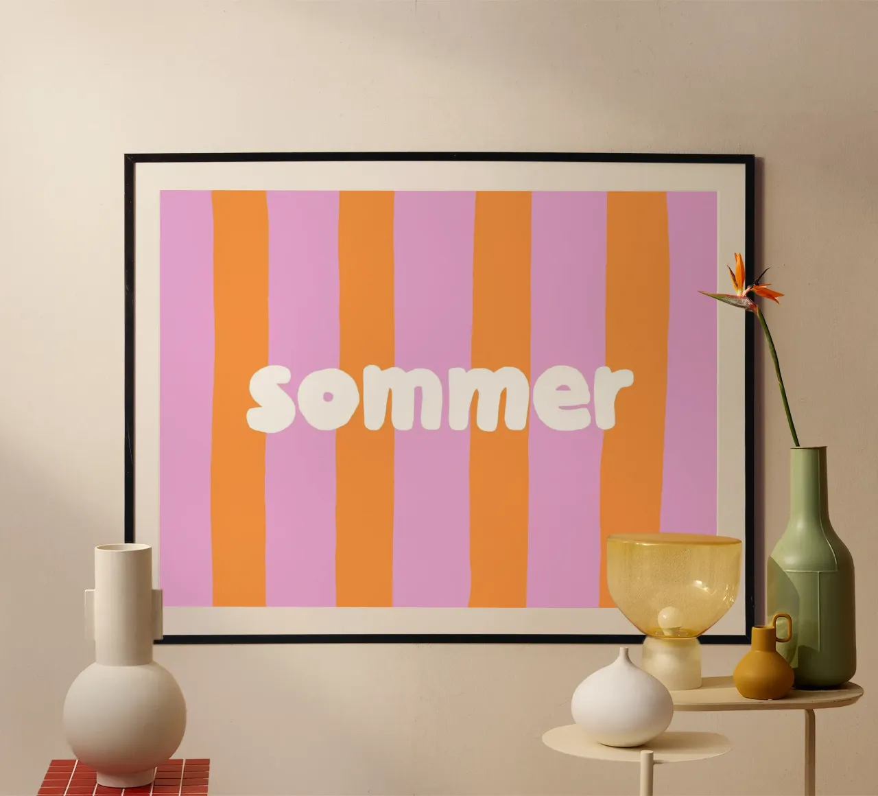 Sommer poster con telaio in plastica da All Colours