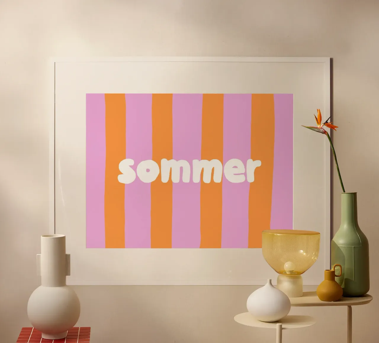 Sommer poster con telaio in plastica da All Colours