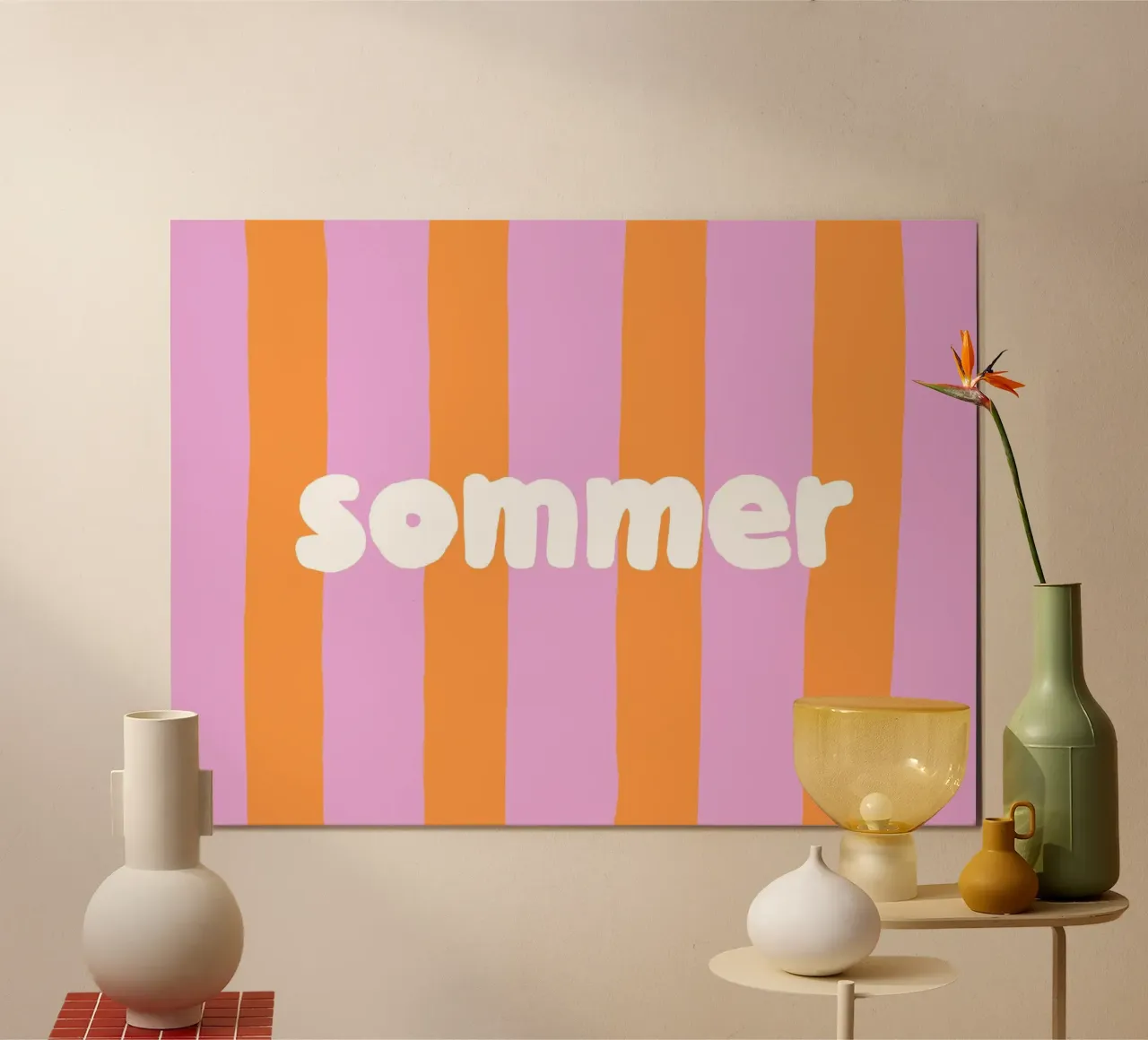 Sommer poster con telaio in plastica da All Colours