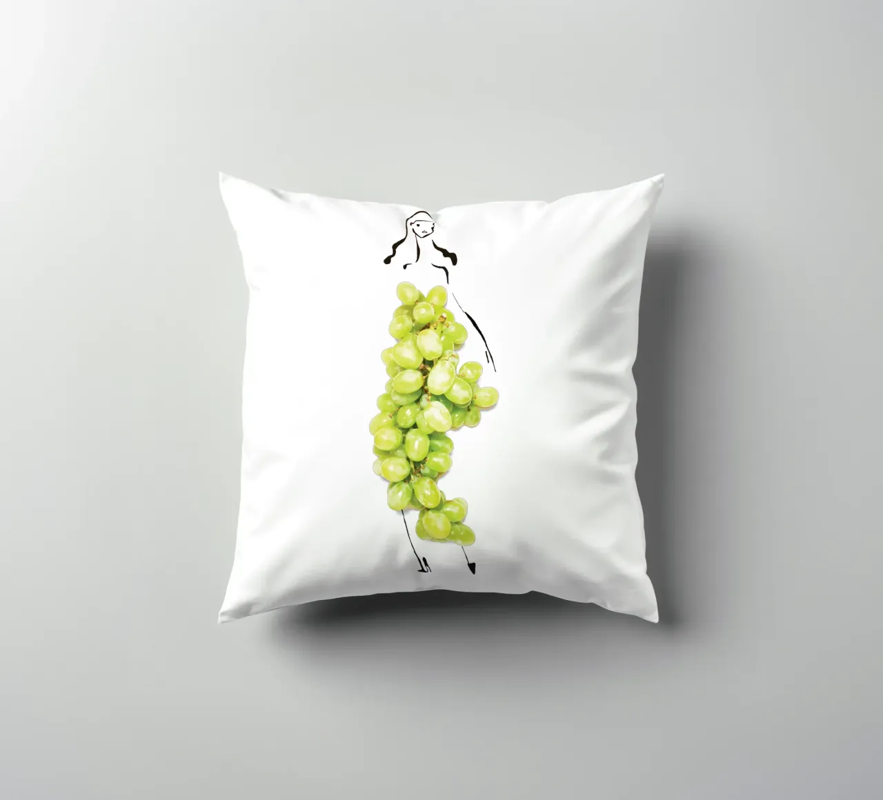 Vino decorative cushion by Gretchen Roehrs