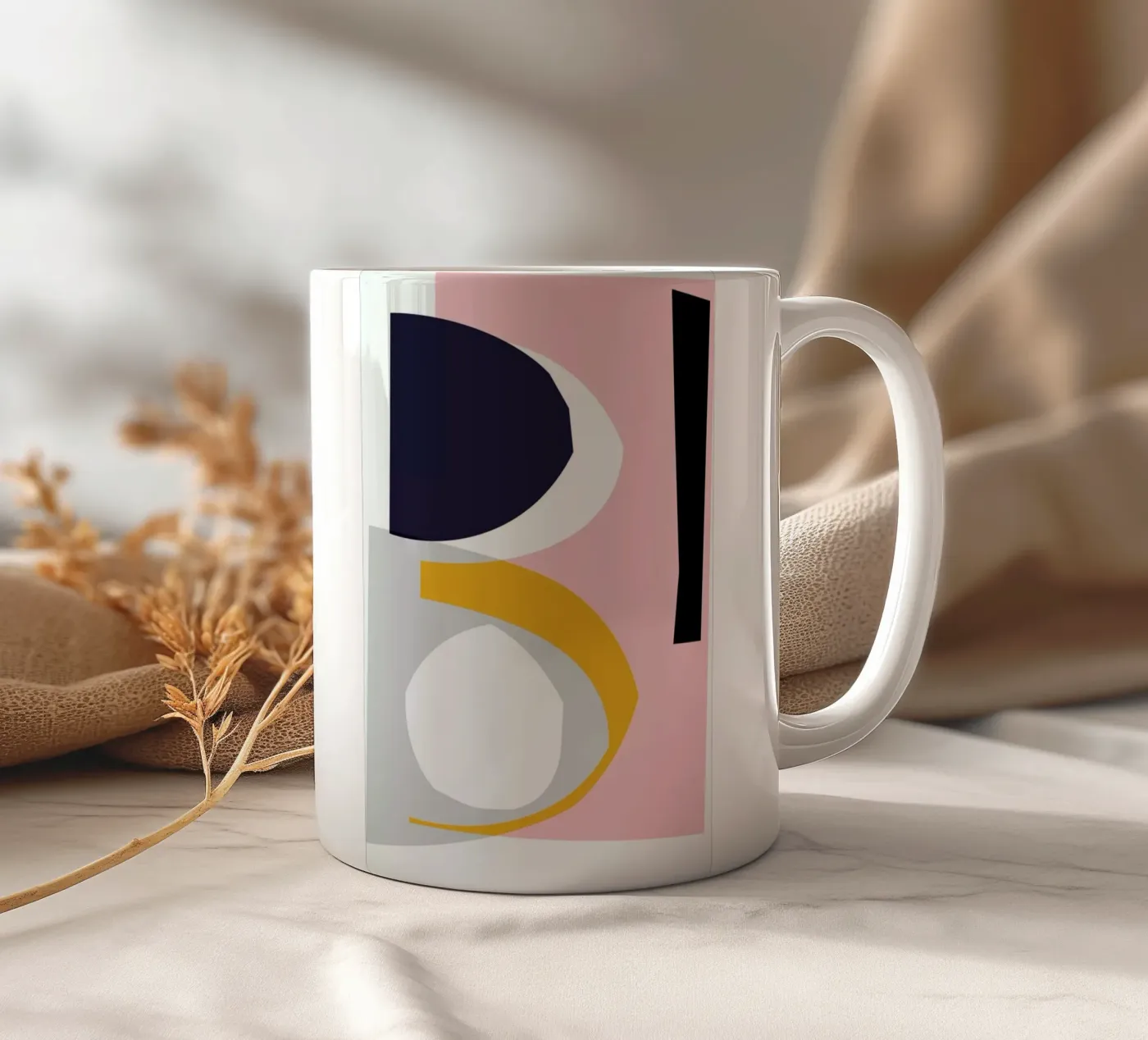Form 1 ceramic mug by Jonathan Lawes