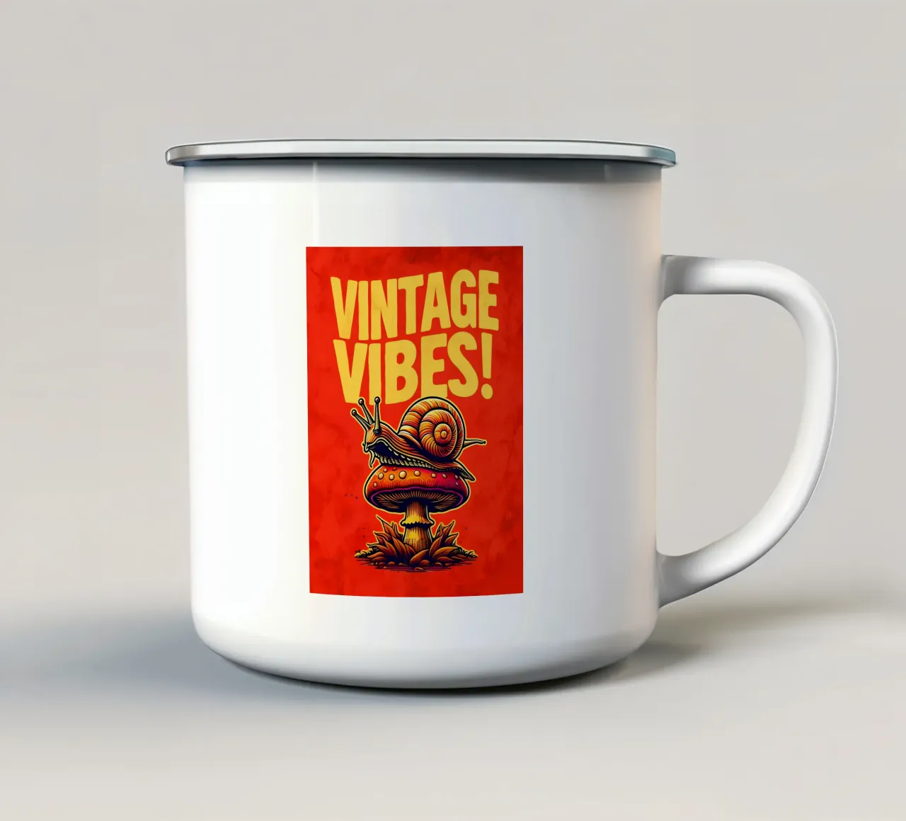 Vibrazioni vintage tazza in smalto da RETRO VINTAGE EDITION