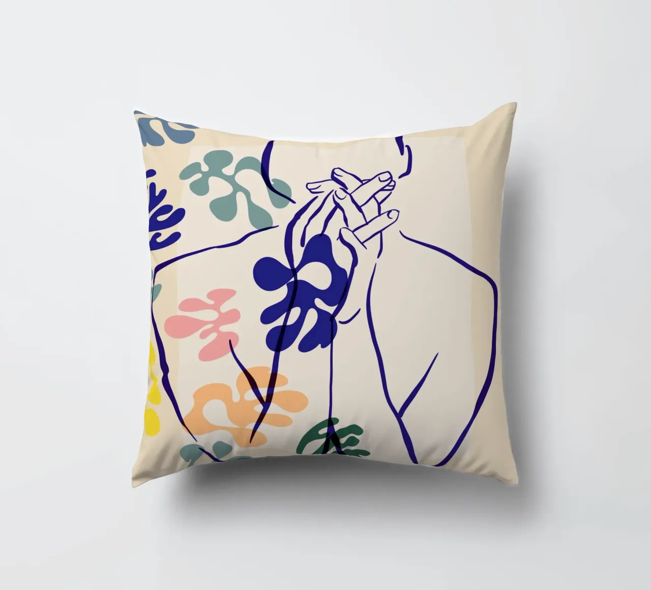 Figural Bloom No 01 cuscino da treechild