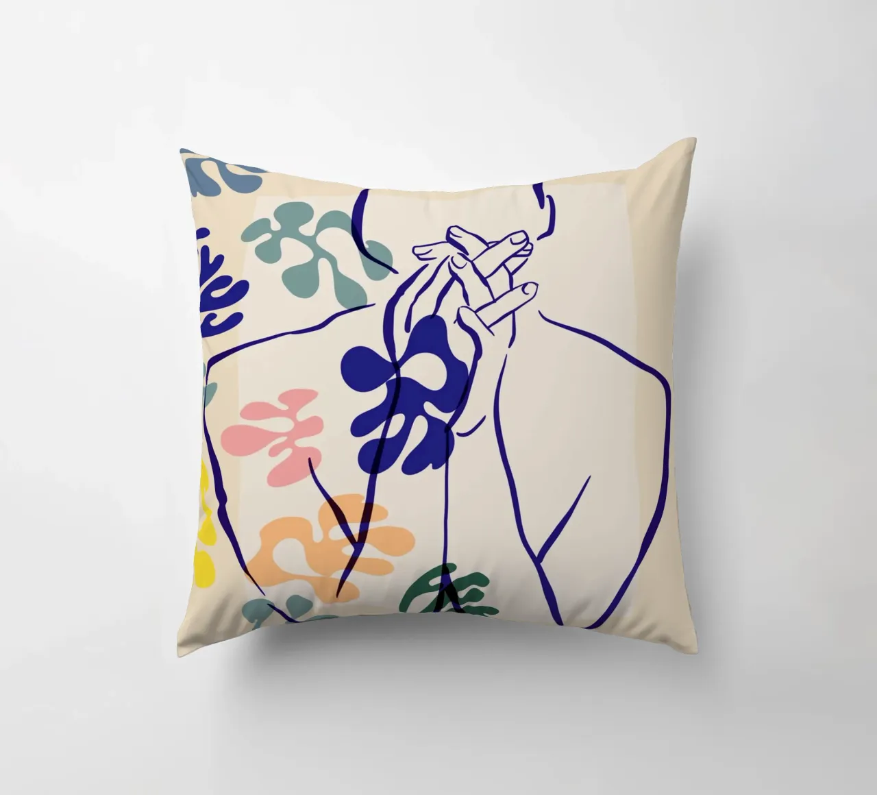 Figural Bloom No 01 cuscino da treechild