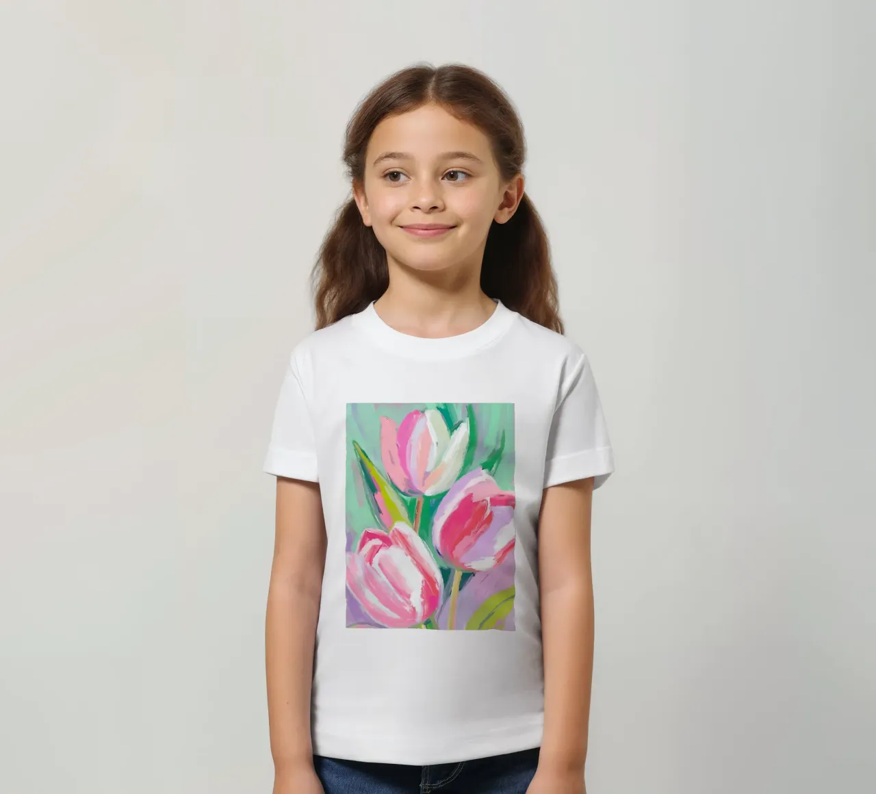 Drei Tulpen kids t-shirt by Ohkimiko
