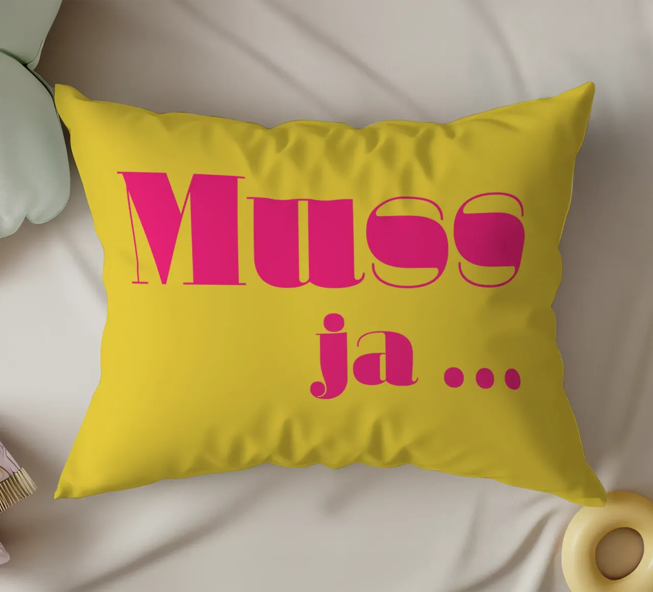 Muss ja … decorative cushion by Typehype