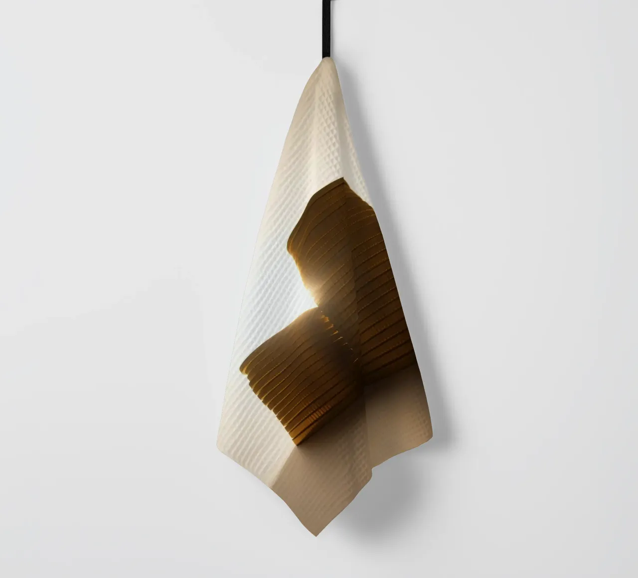 Le pile di monete scintillano evidenziando investimenti e risparmi canovaccio da cucina da DesignDoodle