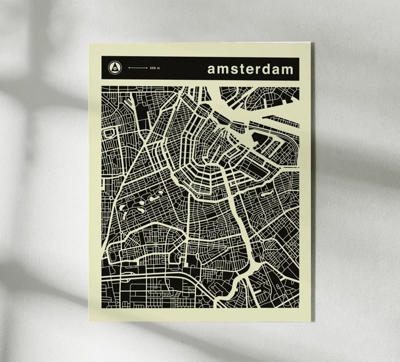 Amsterdam Map plexiglass da Jazzberry Blue