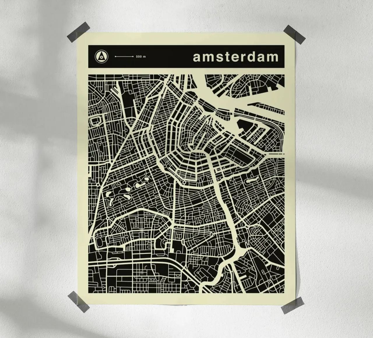 Amsterdam Map poster by Jazzberry Blue