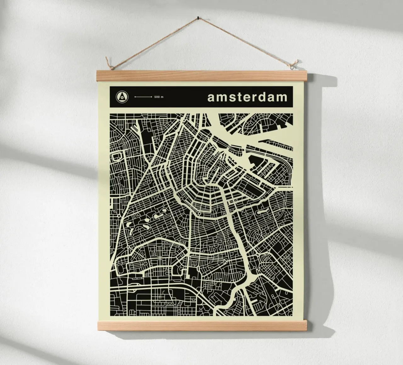 Amsterdam Map poster by Jazzberry Blue