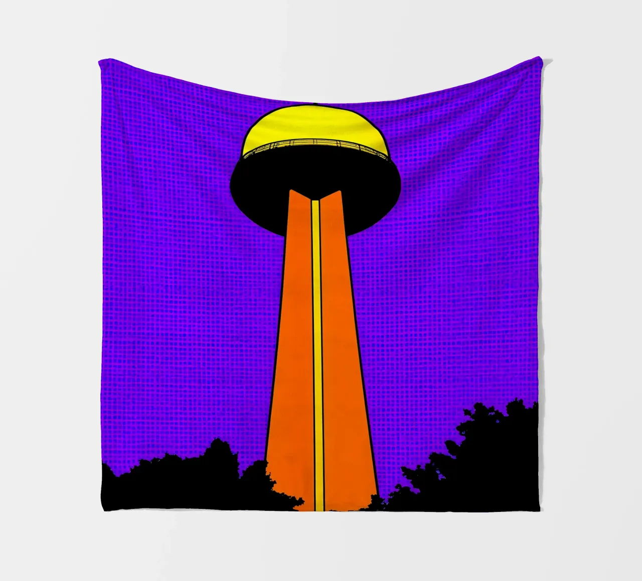 Torre - Pop Art coperta in pile da ColorCrash Gallery