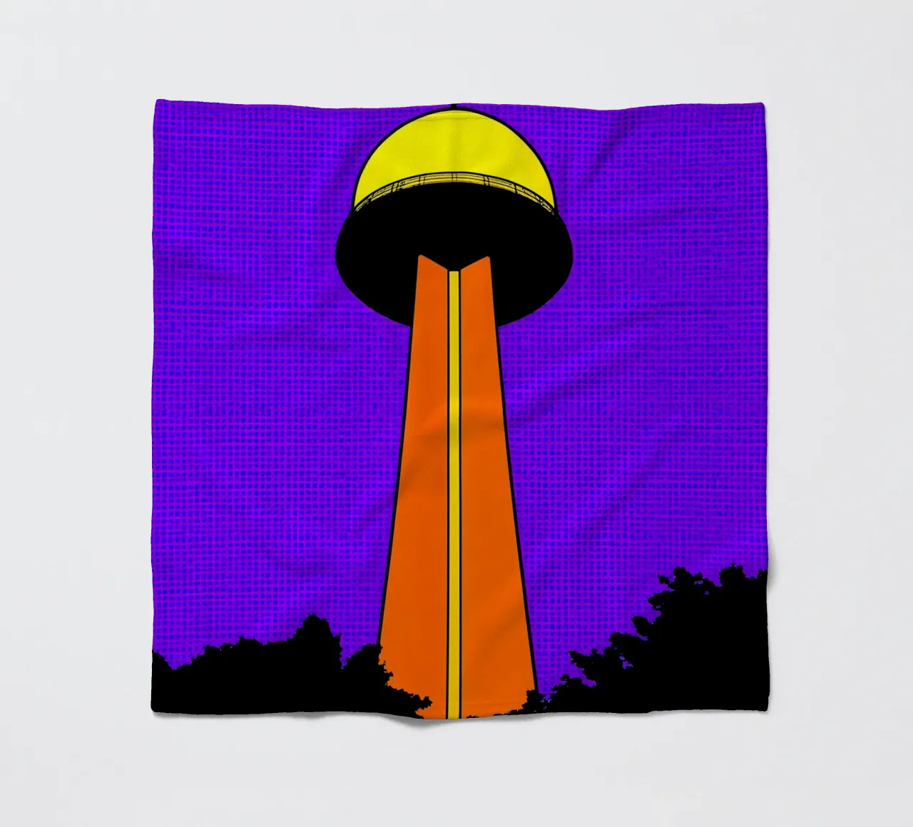 Torre - Pop Art coperta in pile da ColorCrash Gallery