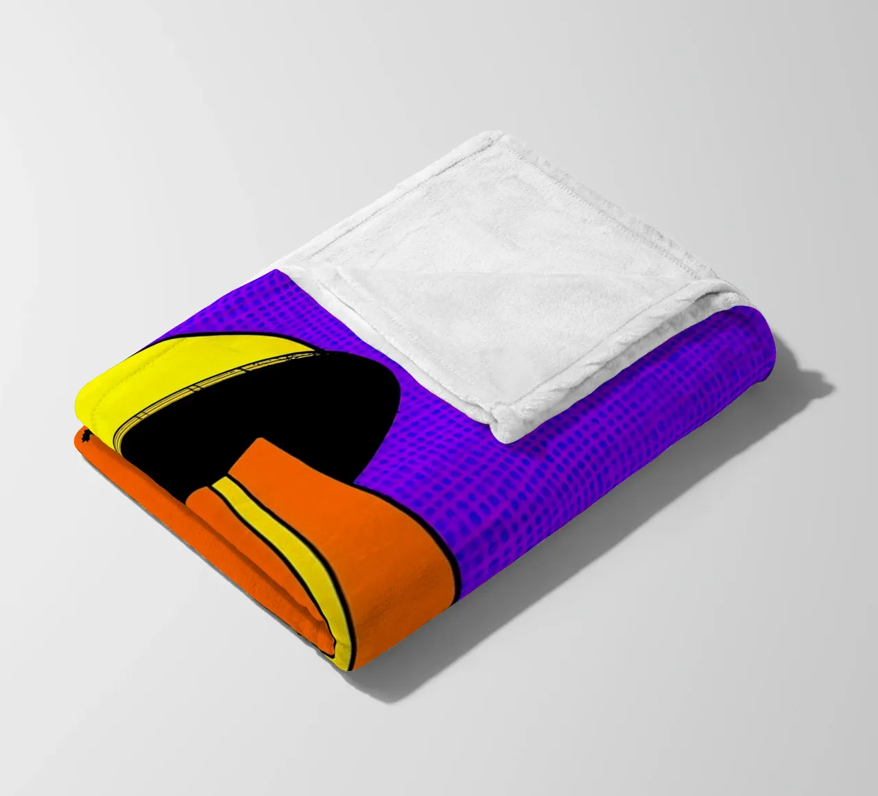 Torre - Pop Art coperta in pile da ColorCrash Gallery