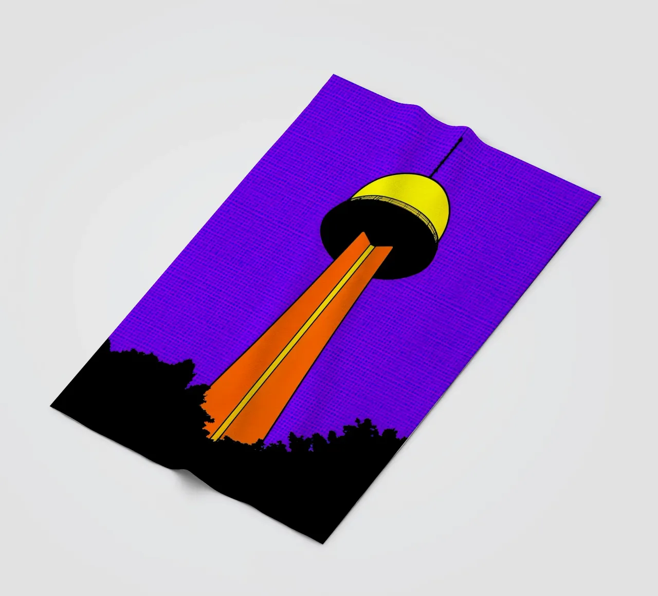 Torre - Pop Art coperta in pile da ColorCrash Gallery