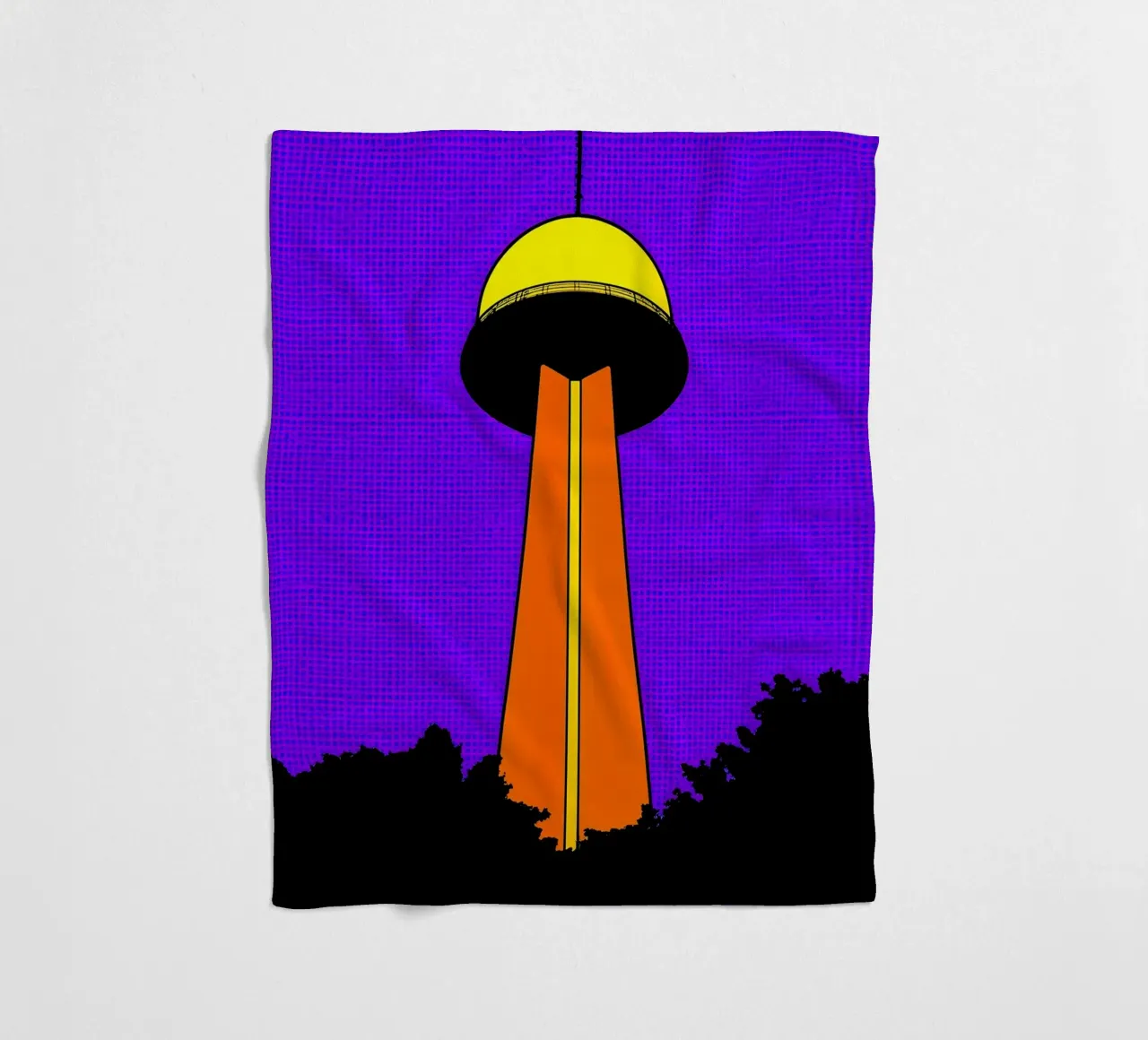 Torre - Pop Art coperta in pile da ColorCrash Gallery