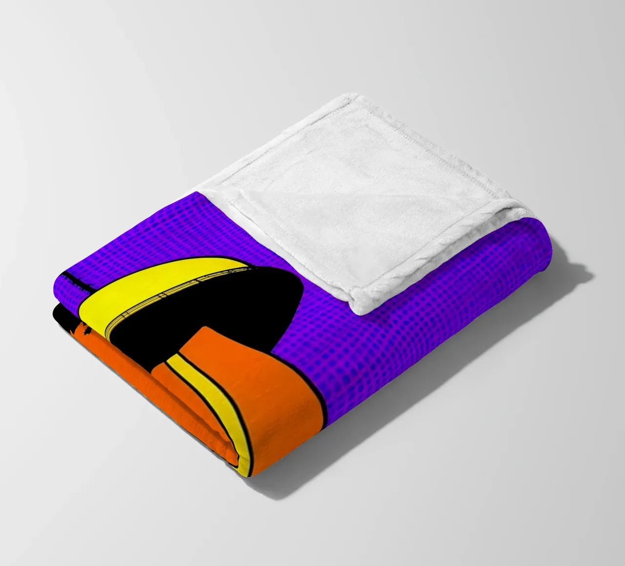 Torre - Pop Art coperta in pile da ColorCrash Gallery