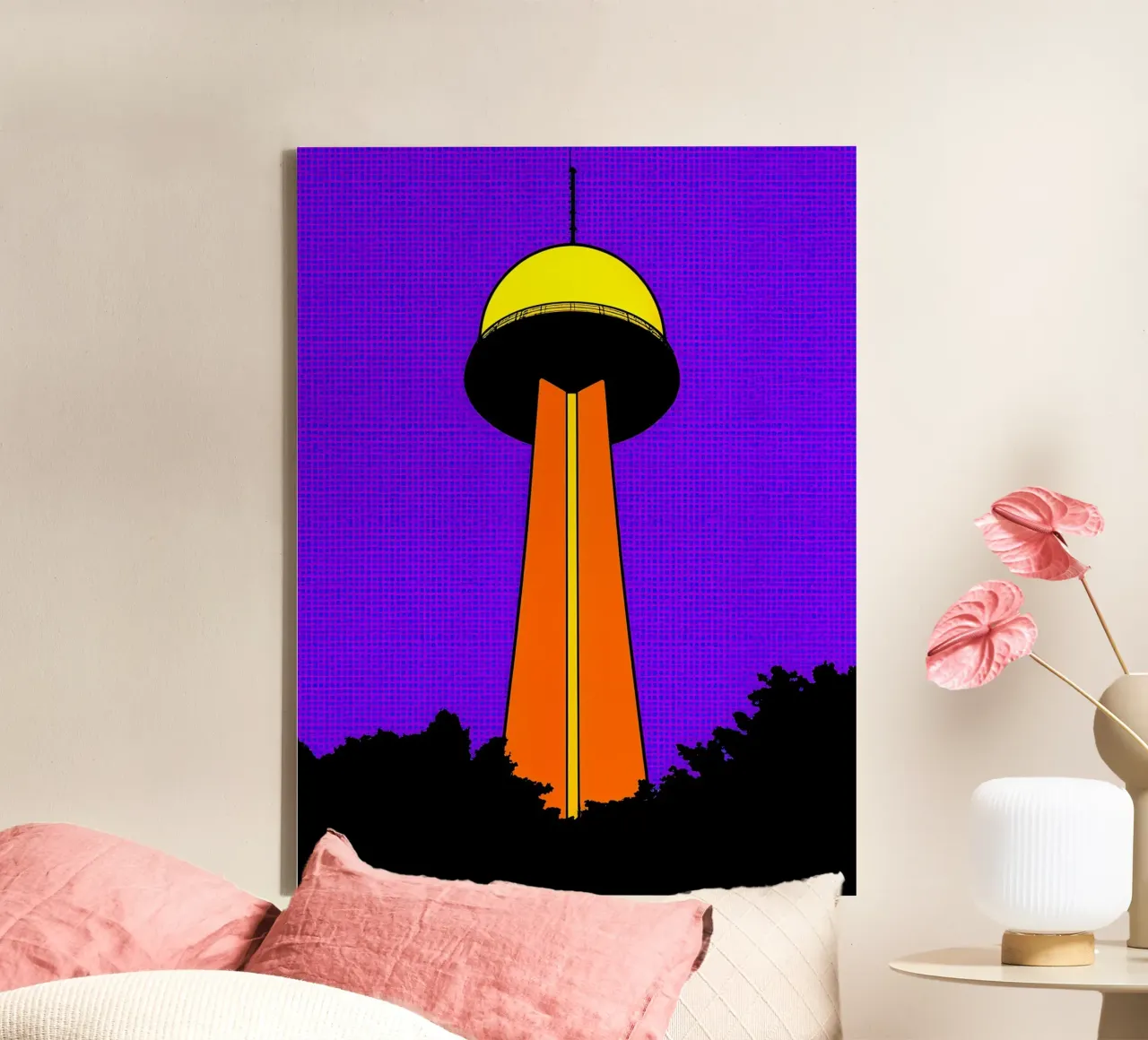 Tower - Pop Art canvas by ColorCrash Gallery