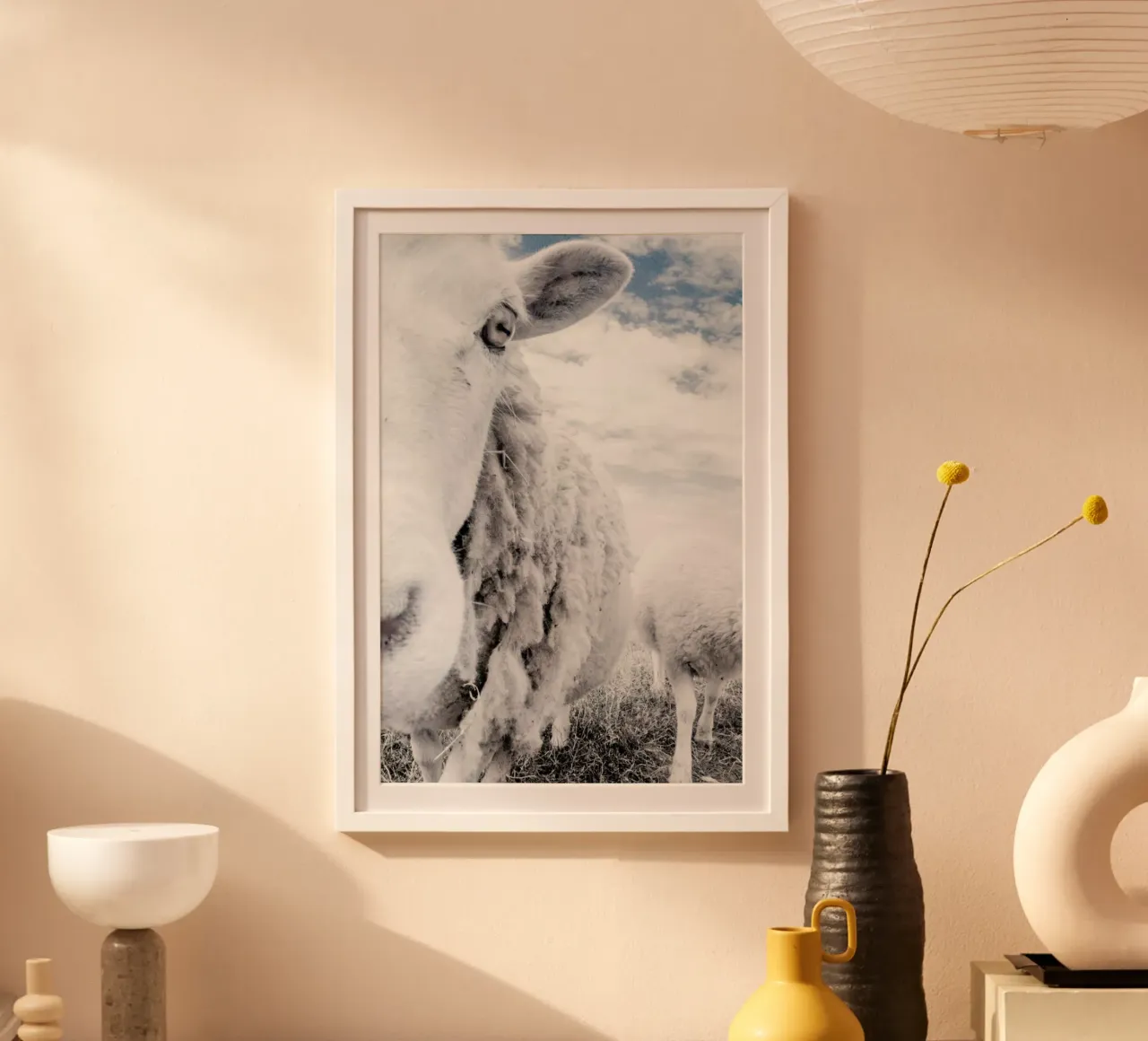 Sheeps poster van Victoria Frost