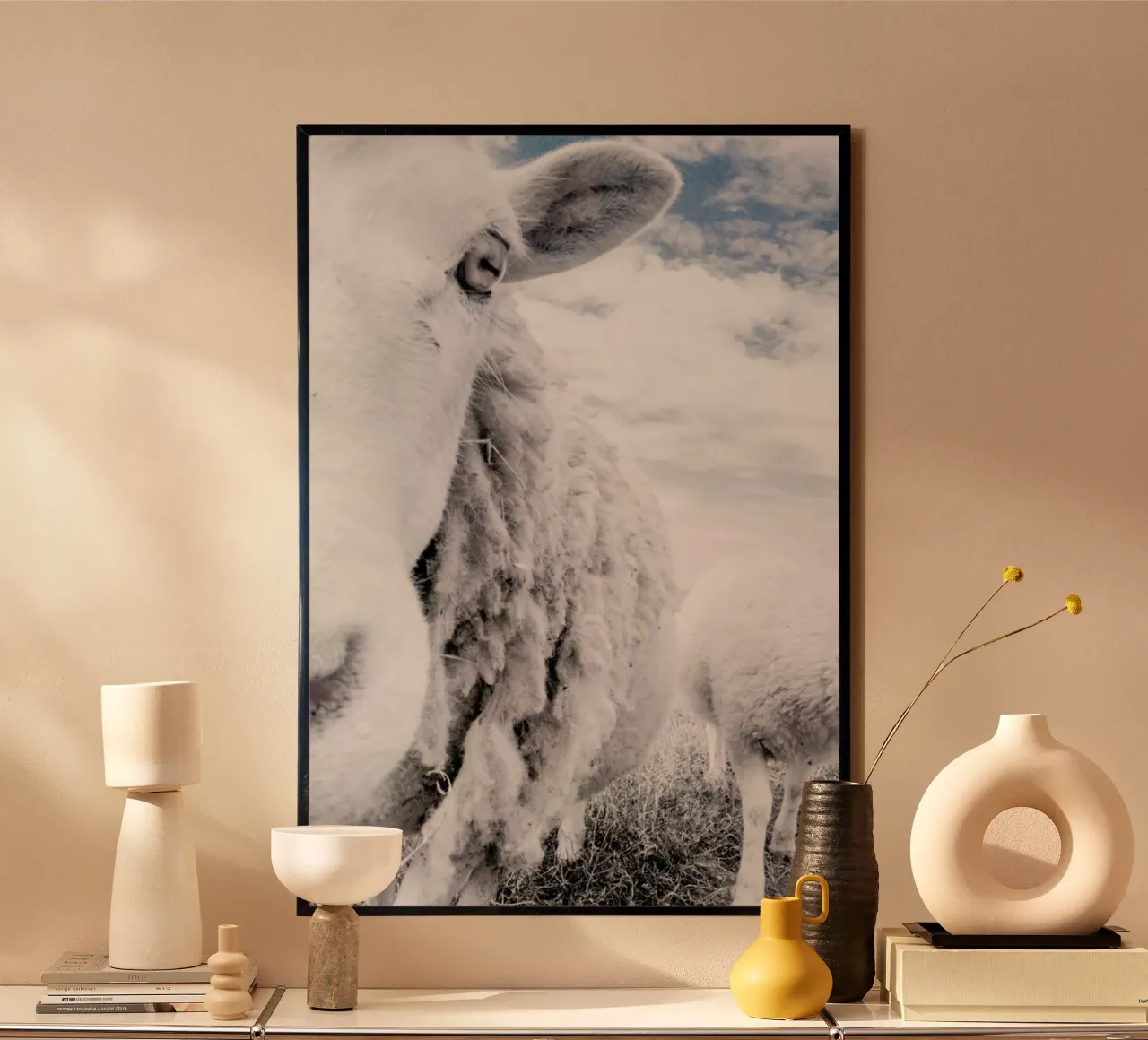 Sheeps poster van Victoria Frost