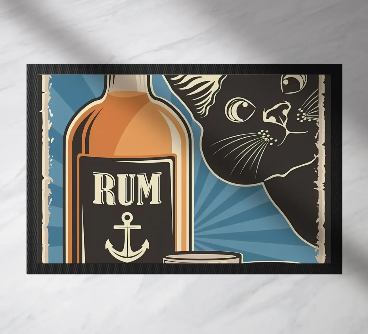 Rum e gatto zerbino da Monique A Hooper