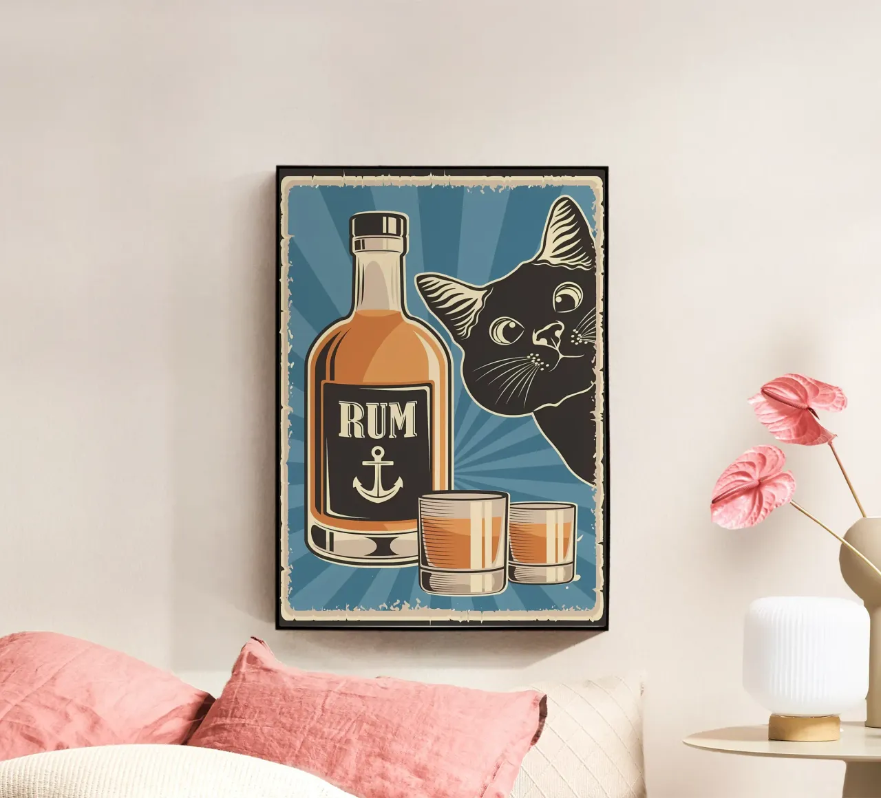 Rum e gatto plexiglass da Monique A Hooper