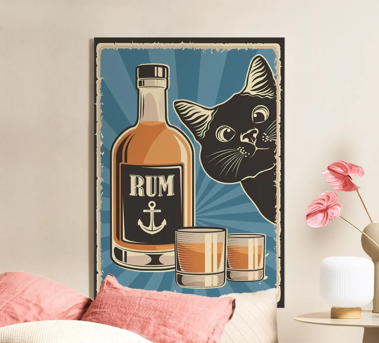 Rum e gatto plexiglass da Monique A Hooper